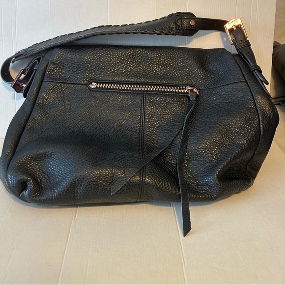 Aimee Kestenberg black leather with rose gold hardware Shoulder Handbag - Picture 5 of 7